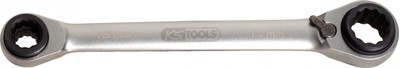 KS TOOLS 4 in 1 Doppel-Ratschenringschlüssel, 14x17x18x19mm  503.4657