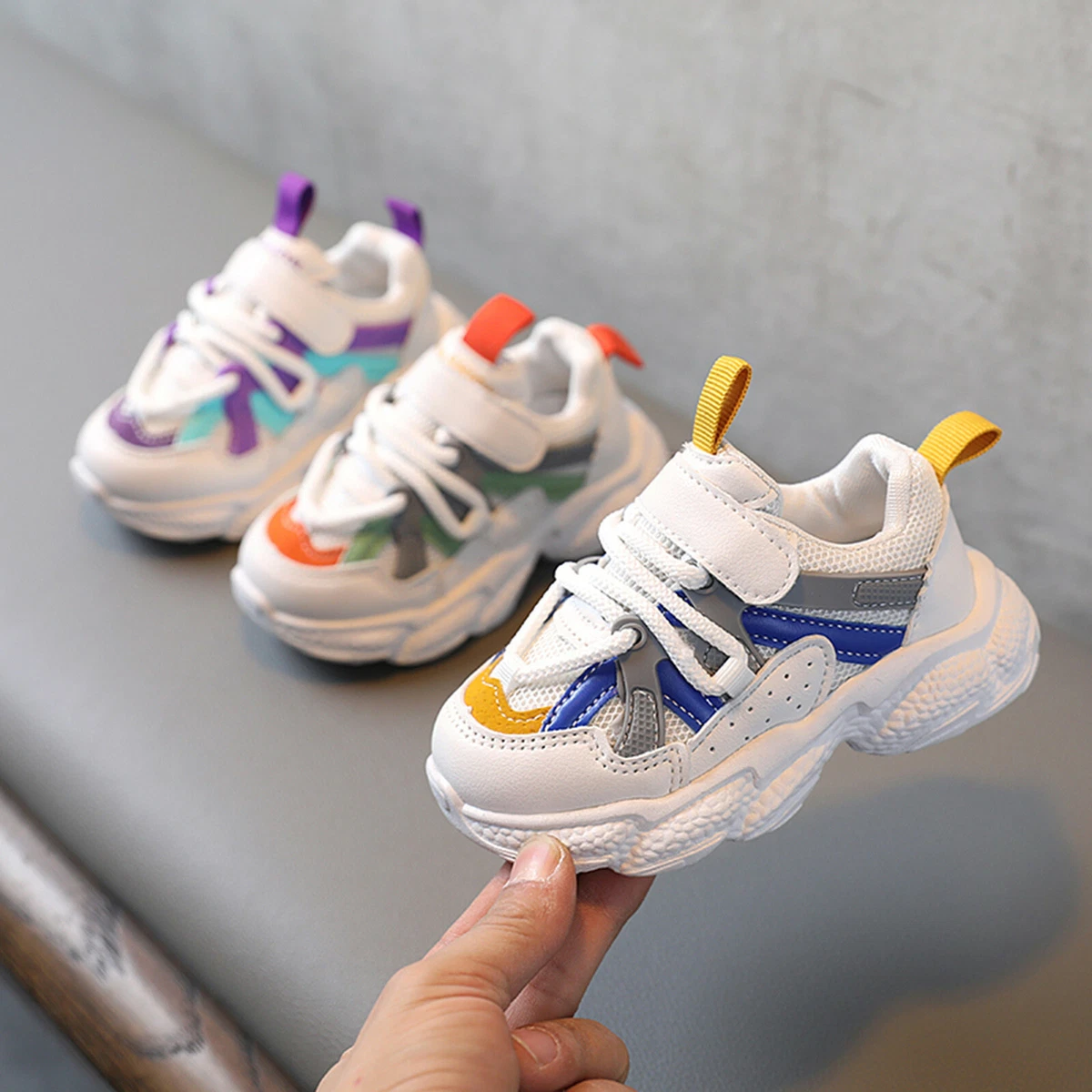 Kids Baby Boys Girls Trainers Shoes Sneakers Infant Toddler Casual Sports Shoes