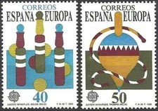 Timbres Europa CEPT Jouets Espagne 2620/2621 ** (74835FE)