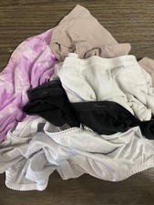 5 Vintage DISTRESSED Cutter Panty Lot, Assorted Brands Sizes 9, XL