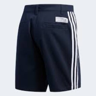 Adidas EC7299 Skateboarding Shorts Chino Navy Blue White Men's SZ