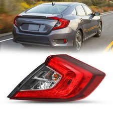 For 2016-2021 Honda Civic Sedan 4Dr Passenger Right Side Outer Tail Light