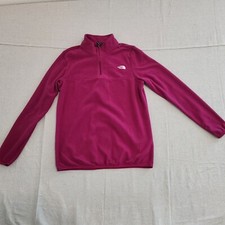 The North Face Pullover 1/4 Zip Sweatshirt Womens Medium Purple Glacier Fleece