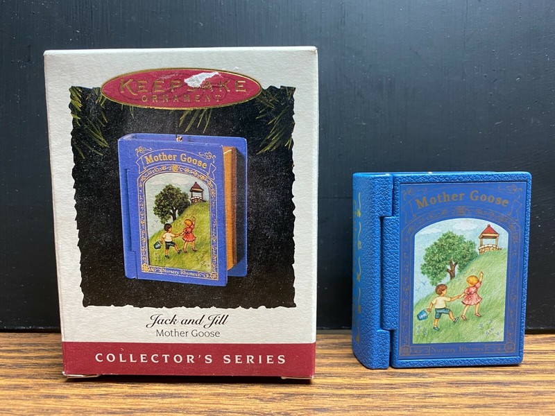 1995 Hallmark Keepsake Christmas Ornament Jack & Jill Mother Goose Book