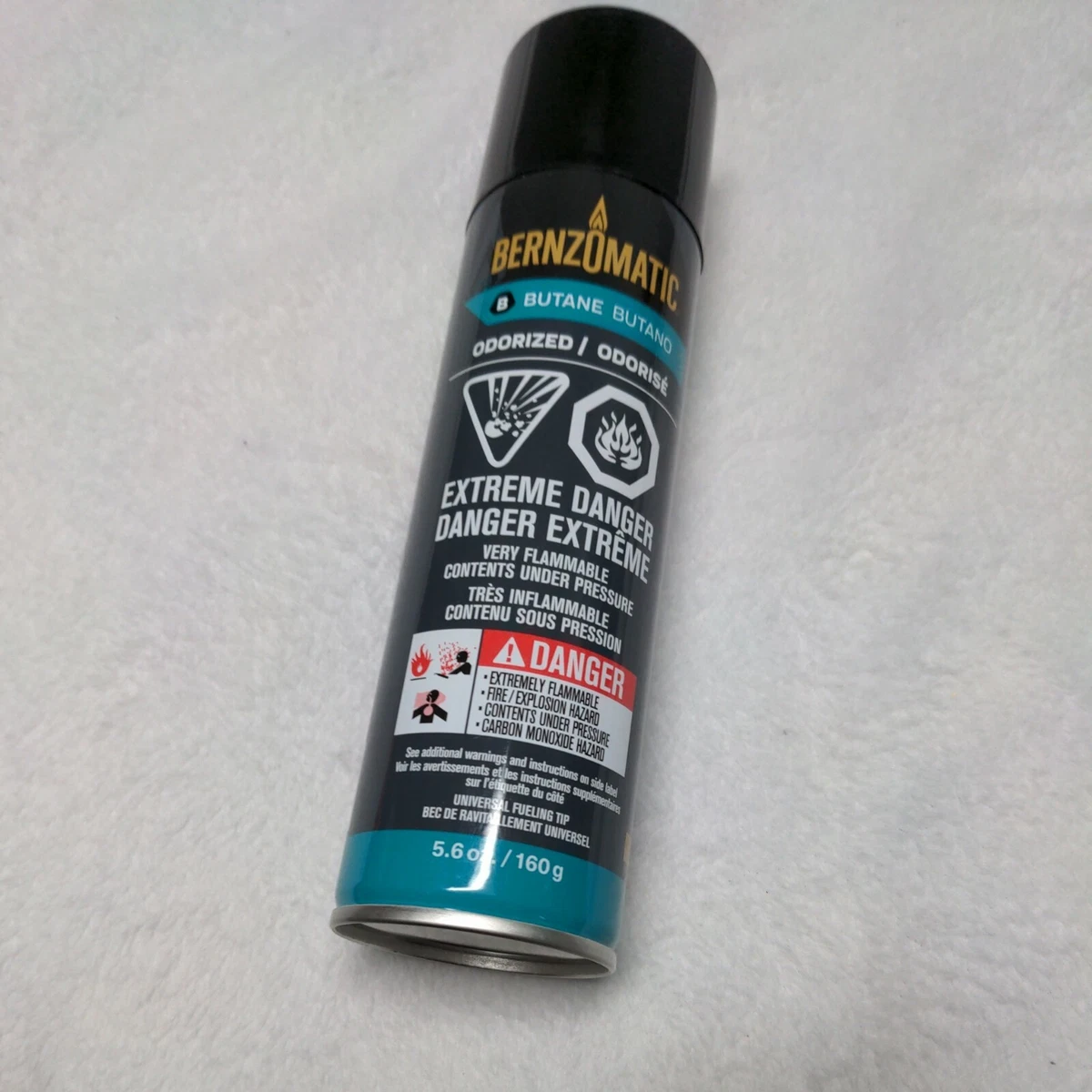 Butane Fuel Cylinder Refill Torch Lighter Odorized BernzOmatic 5.6