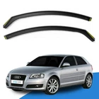 Audi A3 MK2 8P 2003-2012 3 Door Hatchback Wind Deflectors Rain Visor Guards 2pc