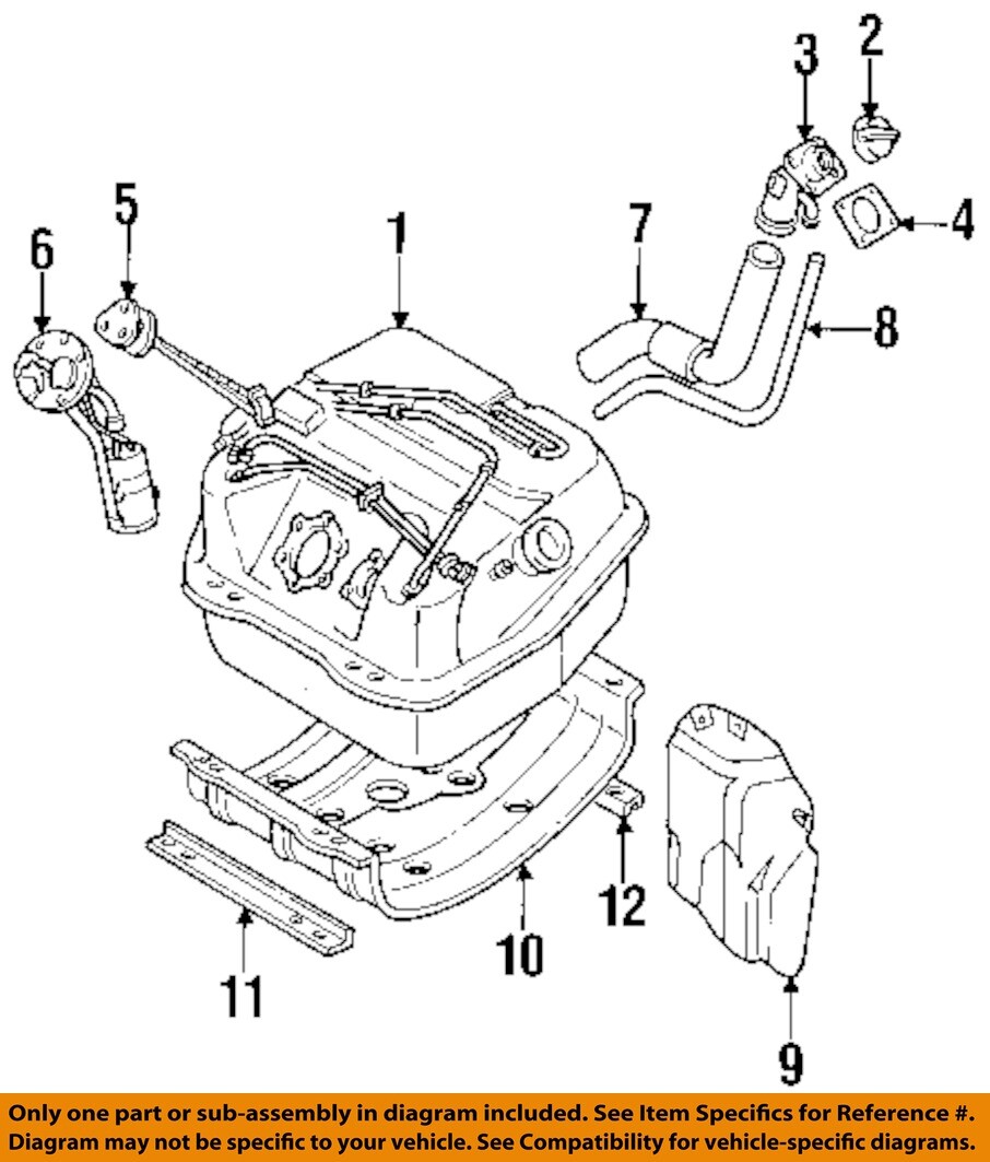 MITSUBISHI OEM 92-94 Montero 3.0L-V6 Fuel System-Hose MB678699 | eBay