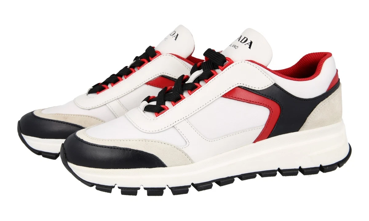PRADA Leder Prax01 Sneaker - 1E887L - Weiss - NEU