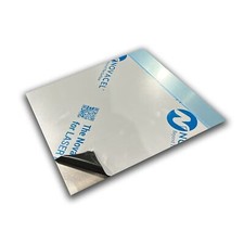 0.100" x 12" x 12", 5052-H32 Aluminum Sheet, Mill Finish w/PVC