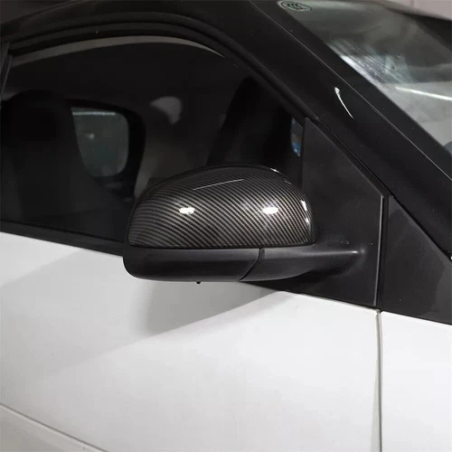 Carbon Fiber Look Side Rearview Mirror Cover Cap For Benz Smart Fortwo 2015-2024 - Picture 4 of 10