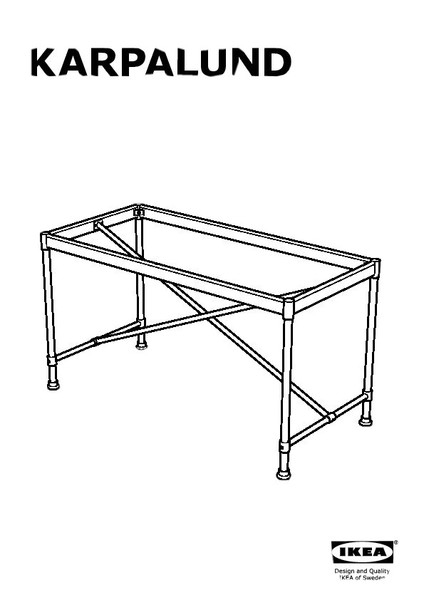 Estructura Metálica De Mesa Karpalund de Ikea