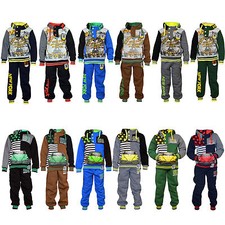 Kids Sweatsuit Hoodie Pullover Sweatpants Set Printed Sweatshirt for Boys