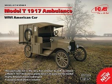ICM 35661 American Car T 1917 Ambulance, WWI, plastic model kit 1/35 scale
