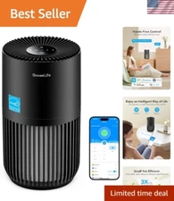 Whisper-Quiet Mini Air Purifier with Energy Star Certification & Smart Features