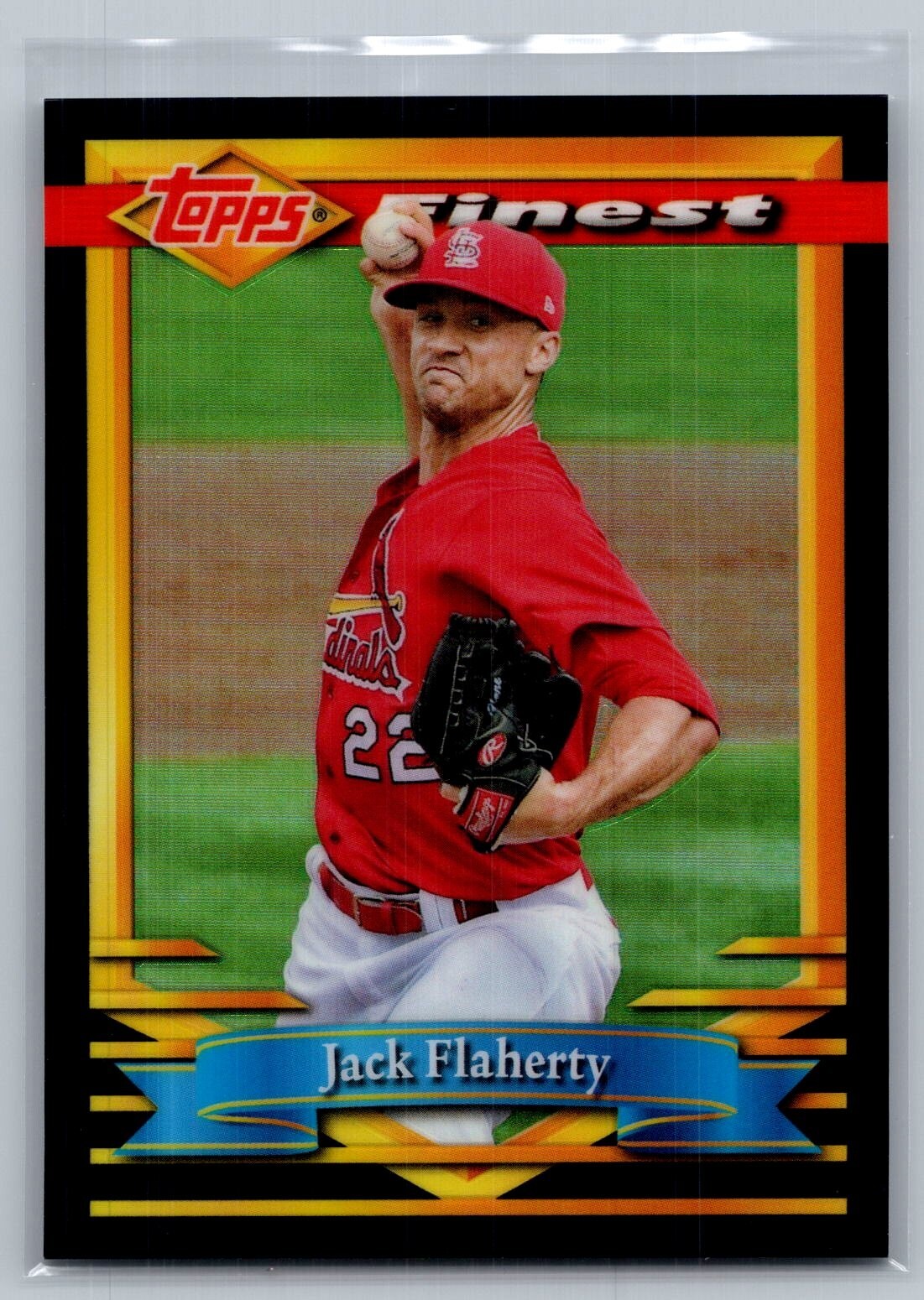 2021 Topps Finest Flashbacks #156 Jack Flaherty /25 Black