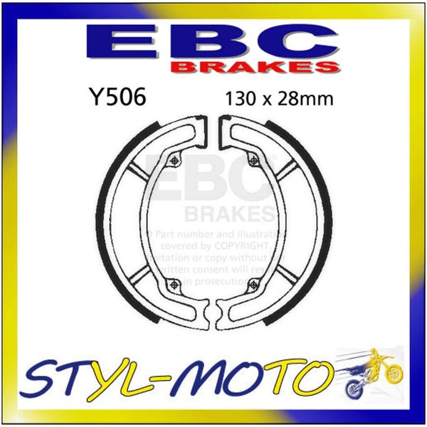 Y506 Rachen Hinten EBC Yamaha IT 175 1980-1983-image