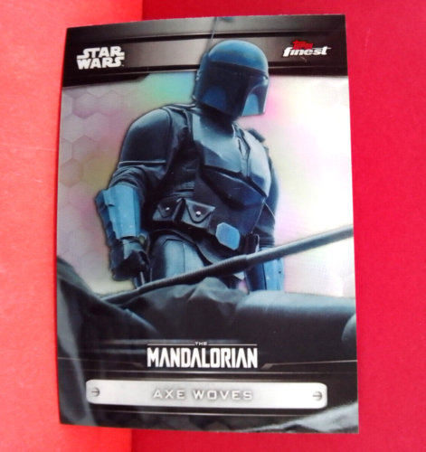 2022 Topps Star Wars Finest The Mandalorian Axe Woves Parallele MD 18 - Foto 1 di 1