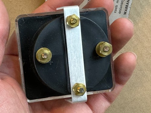NOS NIB Vintage Shurite DC Amperes Meter 0-10 A Gauge 8205 Model 850 (2 avail) - Picture 4 of 9
