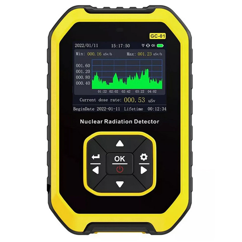 MARKENLOS Nuklearer Strahlungsdetektor GM Geigerzähler Röhre β γ Röntgendosimeter Monitor