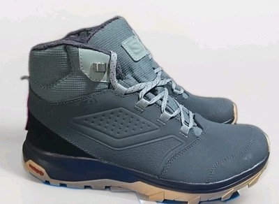 Salomon Yalta TS CSWP Boots Men Sz 10 Phantom Gray Waterproof Lace Up 409246