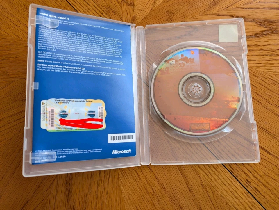 Microsoft Windows XP Professional x64 64 Bit Full English Vers. MS WIN PRO =NEW= - Image 3 of 3