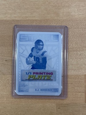 DJ Bordeaux 2025 Leaf Trinity Football 1/1 Printing Plate