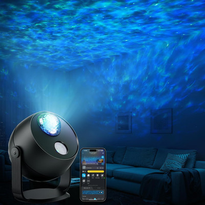 Govee Star Light Projector with Ocean Wave Ripple Effects, Works with Matter,Ale