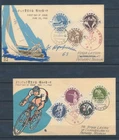 XE61899 Japan 1963 to Belgium olympic games FDC's used
