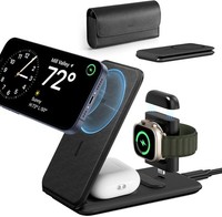 Ladestation FüR Iphone & Apple Watch, Faltbar, Magsafe, 3In1, Schwarz,