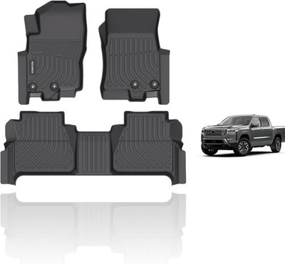New Floor Mats for Nissan Frontier Crew Cab 2022-25 Fits Front&2nd Row Fast Ship