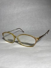 Vintage Eyeglasses Joan Collins 51/19/135 Gold Oval Frames Only