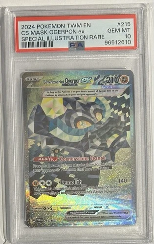 2024 Pokemon SV Twilight Masquerade Cornerstone Mask Ogerpon ex #215/167 PSA 10