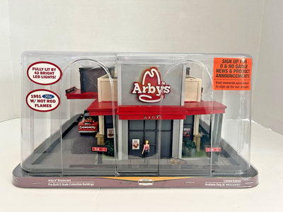 #ad MENARDS ARBY’S RESTAURANT CITY BUILDING ACCESSORY O GAUGE SCALE FAST FOOD TRAIN $159.99
