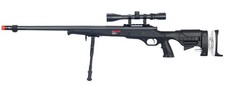 Wellfire MB12D Full Metal Bolt Action Sniper Rifle W/ Scope And Bipod