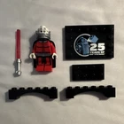 LEGO Star Wars Darth Malak Minifigure w/Lightsaber & 25 Years Anniversary Tile