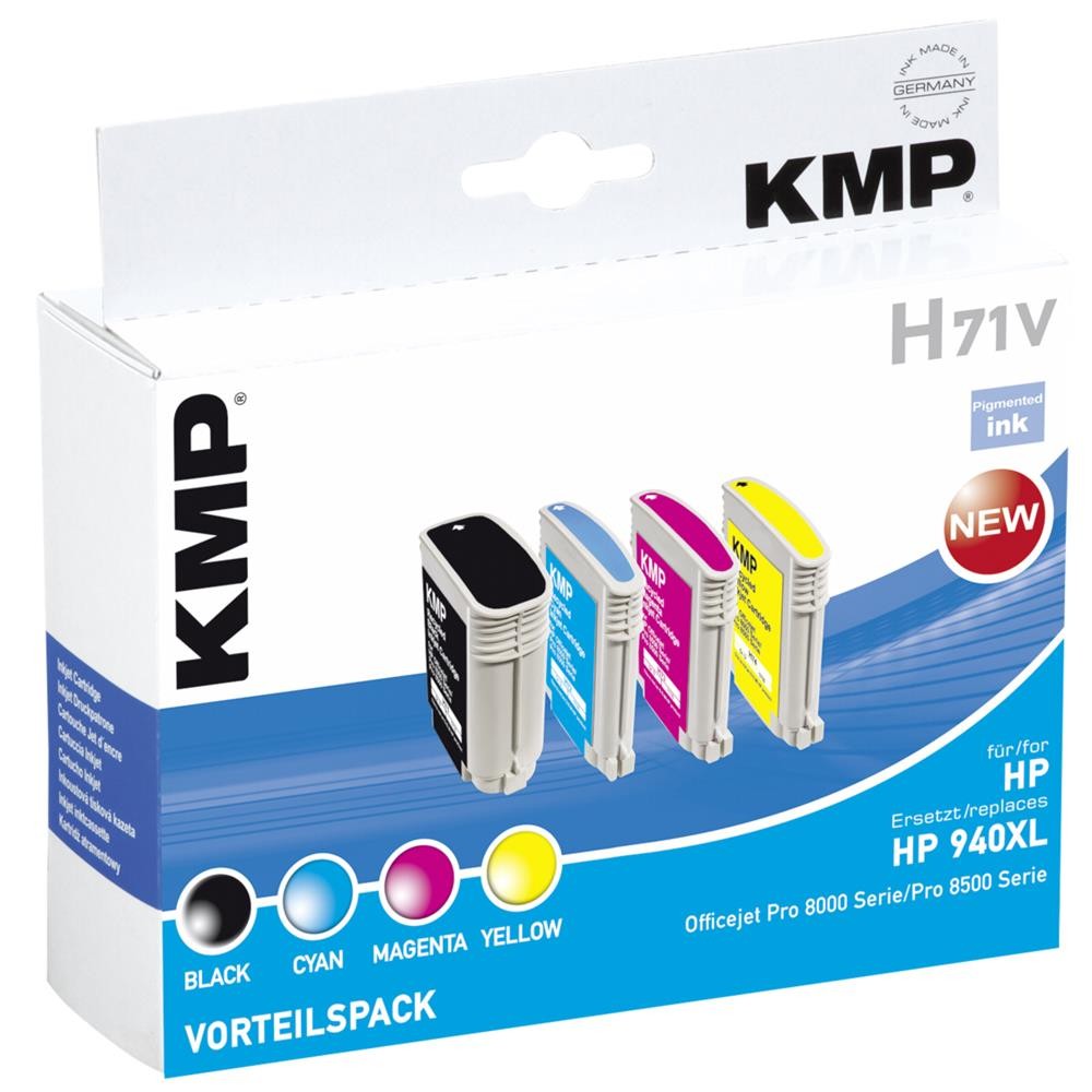 KMP Vorteilspack H71V - Druckerpatrone ersetzt HP C490 17154005 10090₽