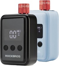 ROCKBROS Mini Electric Pump with LED Gauge,150 PSI Motorcycle Portable Inflator