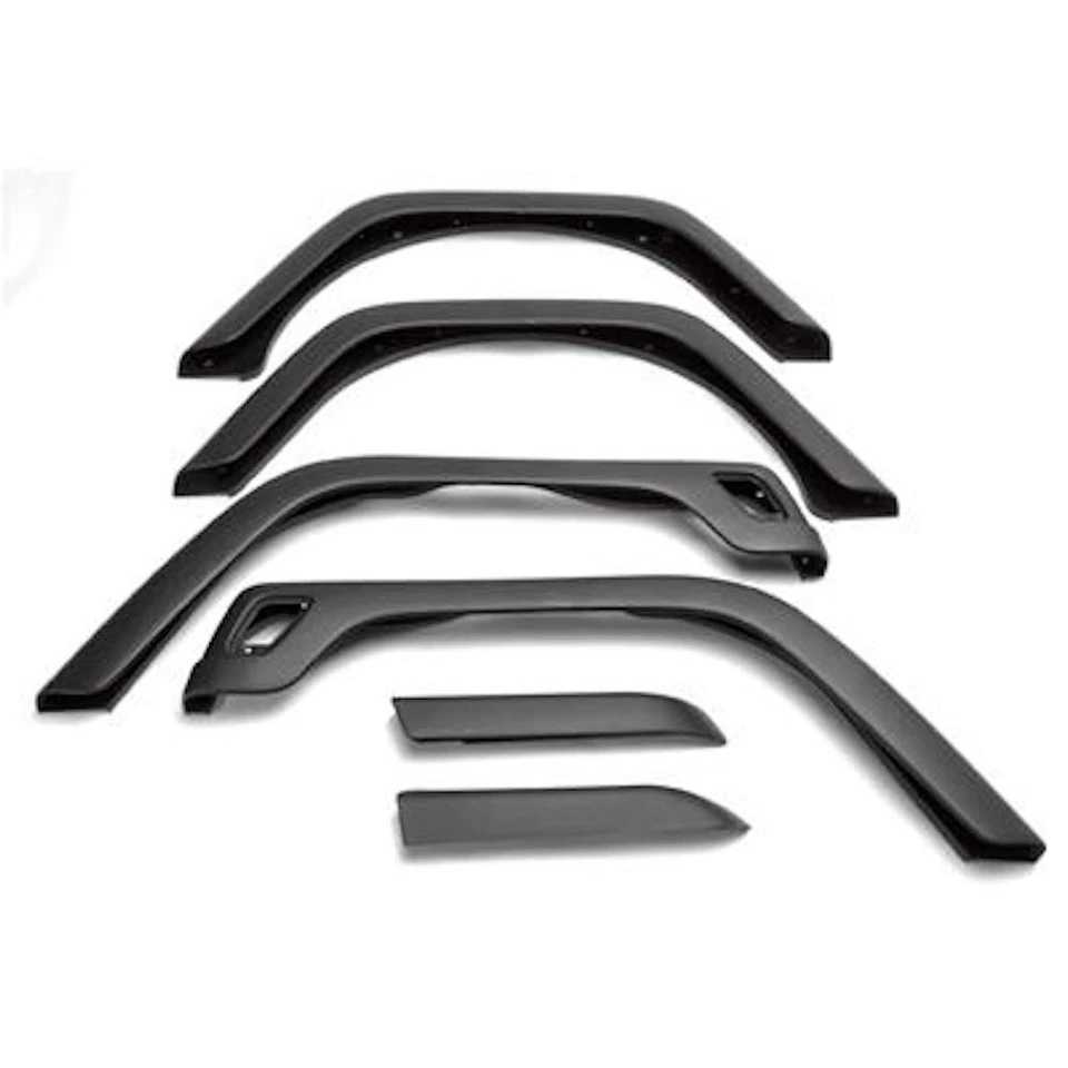 Omix-ADA Black 6-Piece Fender Flare Kit for 97-06 Jeep Wrangler TJ 11603.11 Foto 2 de 4
