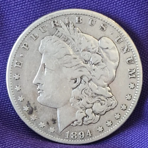 🔥TOUGH KEY DATE 👀🔥1894-S FINE+ VF MORGAN SILVER Dollar Nice EYE Appeal