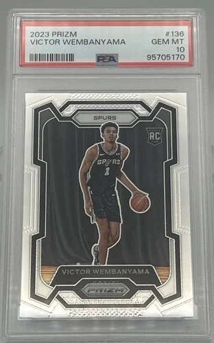 2023-24 Panini Prizm - Victor Wembanyama #136 (RC) PSA 10