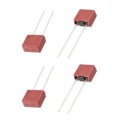 20PCS, DIP Mounted Miniature Square Slow Blow Micro Fuse T5A 5A 250V Red