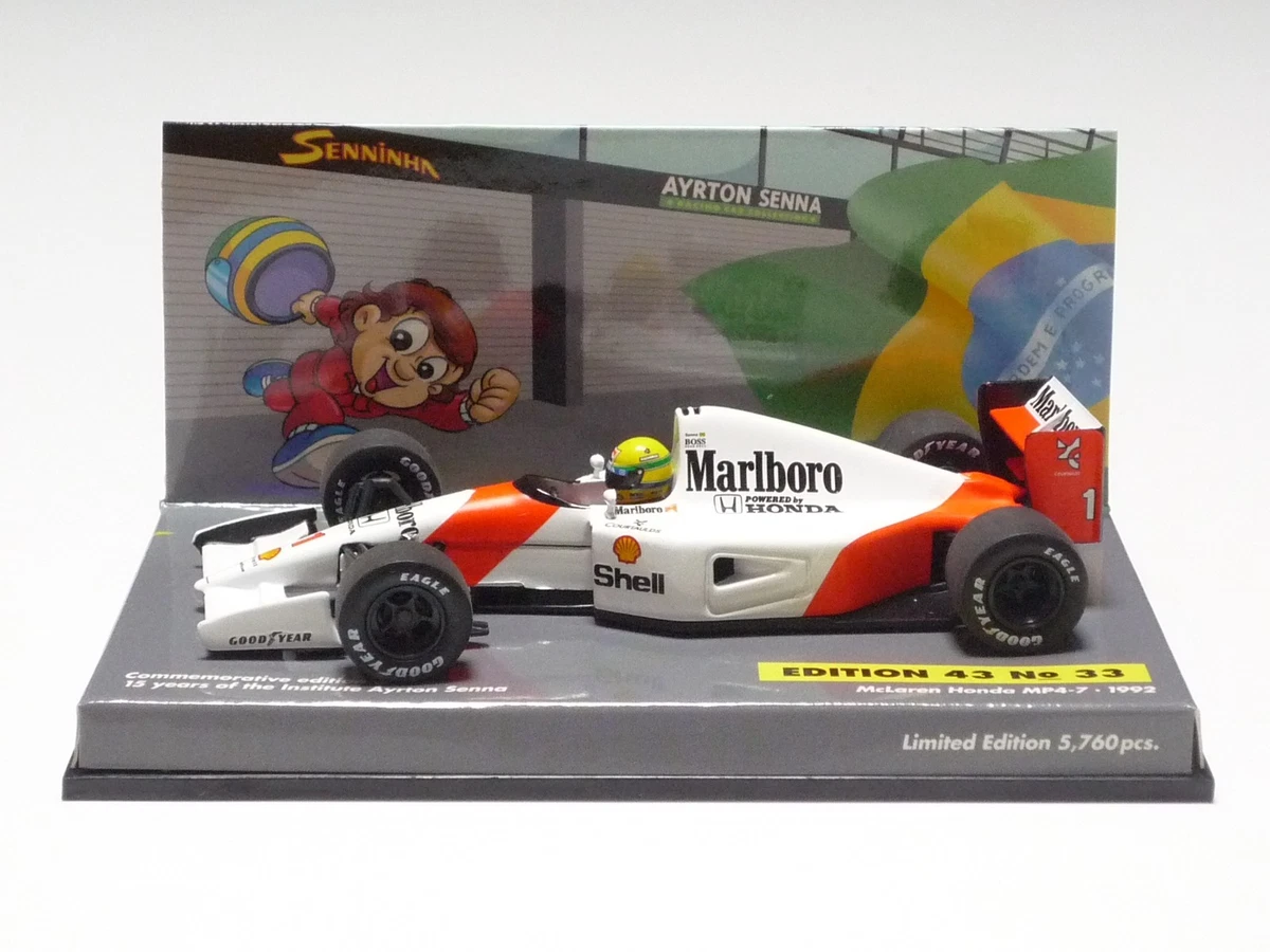MINICHAMPS 1/43 AYRTON Senna Mclaren Mp4/7 Honda V 12 1992 F1 EUR 42,00
