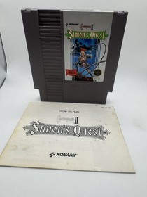 Castlevania II: Simon's Quest (NES, 1988). with Manual Authentic
