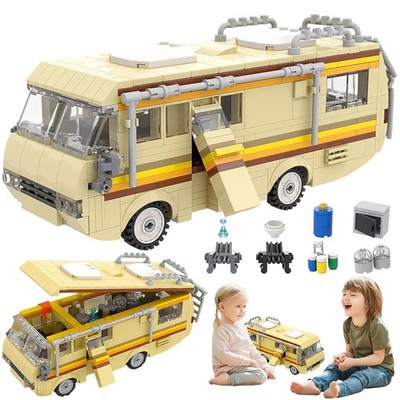 Breaking Bad RV Wohnwagen Heisenberg Jesse MOC Building Blocks Klemmbaustein