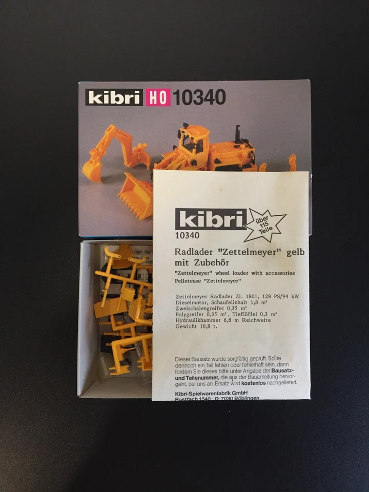Kibri 10340 Baukasten Zettelmeyer Multifunktions Radlader H0 1:87 - Bild 2 von 2
