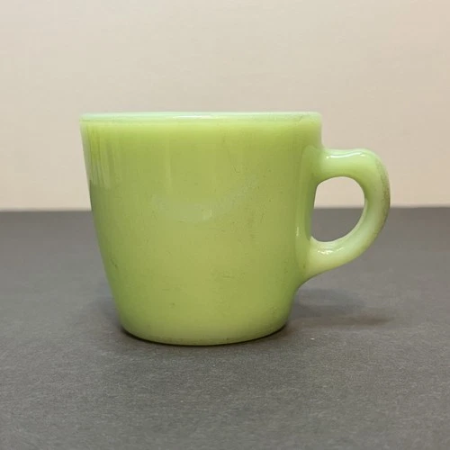 Jadeite Fire King D Handle Coffee Mug Oven Ware Heavy