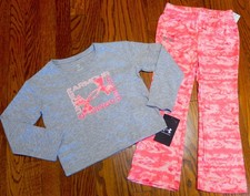 UNDER ARMOUR AUTHENTIC TODDLERS GIRLS ORIGINAL BRAND NEW 2Pc SPORT SET Sz 4T NWT