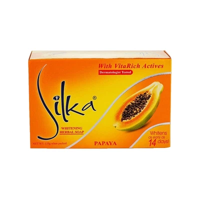 Silka Papaya Soap 135g - Skin Lightening & Brightening