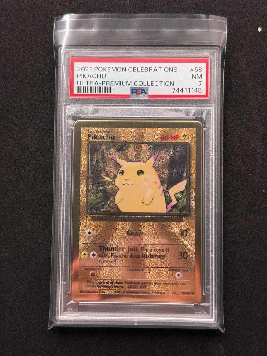 Pikachu Pokémon TCG Metal English Collectible Individual Card