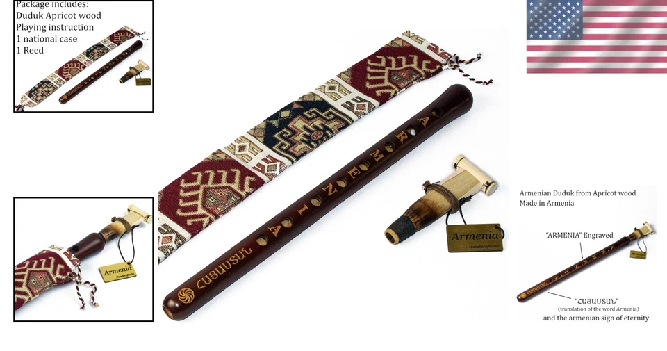 Instrumento Duduk armenio de alta calidad en madera de albaricoque Foto 2 de 4